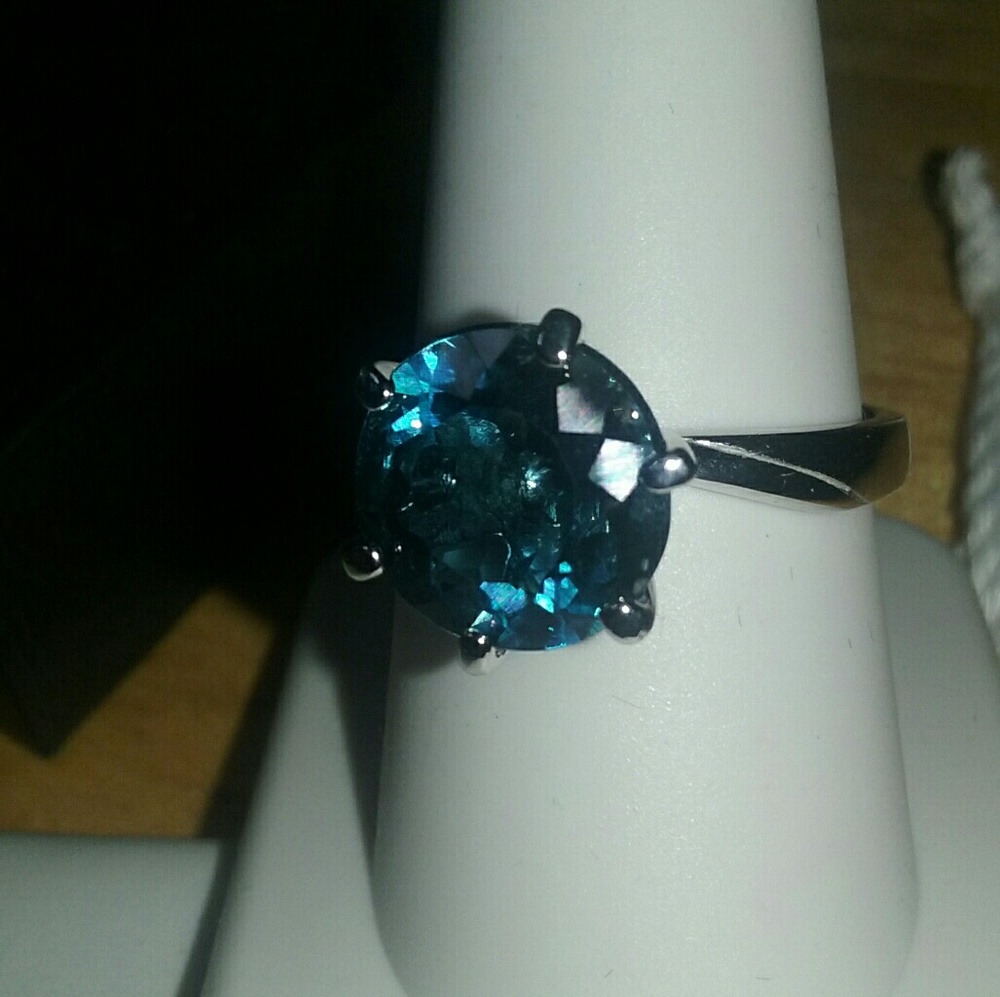 London Blue Topaz Engagement  Ring